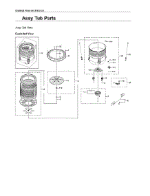 Tub Assy parts for Samsung Washer WA52A5500AV/US-00 from AppliancePartsPros.com