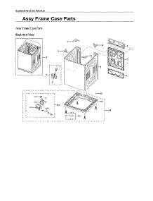 Frame Case Assy parts for Samsung Washer WA52A5500AV/US-00 from AppliancePartsPros.com