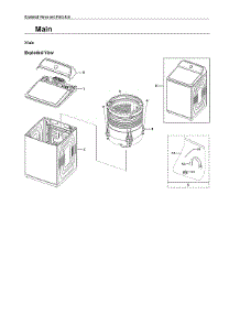 Main Assy parts for Samsung Washer WA52A5500AW/US-00 from AppliancePartsPros.com