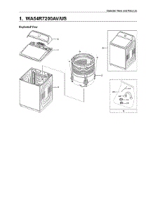 Main Assy parts for Samsung Washer WA54R7200AV/US-00 from AppliancePartsPros.com