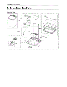 Top Cover Assy parts for Samsung Washer WA54R7200AV/US-00 from AppliancePartsPros.com