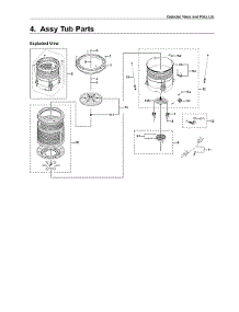 Tub Assy parts for Samsung Washer WA54R7200AV/US-00 from AppliancePartsPros.com
