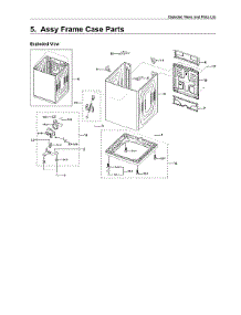 Frame Case Assy parts for Samsung Washer WA54R7200AV/US-00 from AppliancePartsPros.com