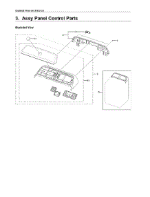 Control Panel Assy parts for Samsung Washer WA54R7200AW/US-02 from AppliancePartsPros.com
