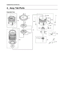 Tub Assy Parts parts for Samsung Washer WA54R7600AC/US-00 from AppliancePartsPros.com