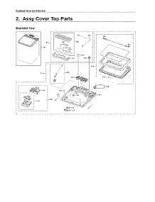 Top Cover Assy Parts parts for Samsung Washer WA54R7600AW/US-00 from AppliancePartsPros.com