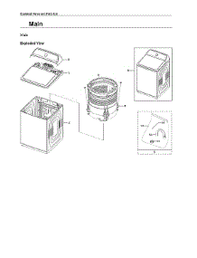Main Assy parts for Samsung Washer WA55A7300AE/US-00 from AppliancePartsPros.com