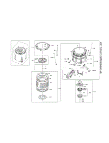 Tub Assy parts for Samsung Washer WA56H9000AW/A2-02 from AppliancePartsPros.com