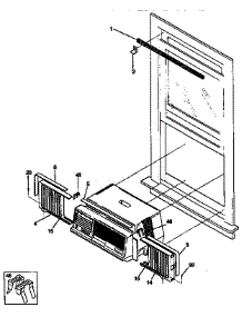 Window Mounting parts for Westinghouse Central Air Conditioner WAB067T7B from AppliancePartsPros.com