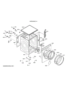 Tub / Front Panel parts for Bosch Washer WAT28400UC/14 from AppliancePartsPros.com