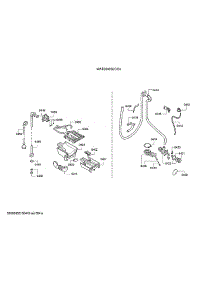 Dispenser Tray / Pipe Outlet Parts parts for Bosch Washer WAT28400UC/24 from AppliancePartsPros.com