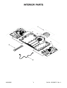 Interior Parts parts for Whirlpool Electric Cooktop WCI55US0JS01 from AppliancePartsPros.com