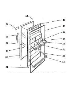 Door Assy parts for Crosley Upright Freezer WCR17/E from AppliancePartsPros.com