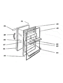 Door Assy parts for Crosley Upright Freezer WCR17/F from AppliancePartsPros.com