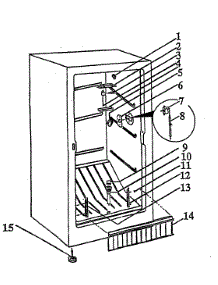 Freezer Compartment parts for Crosley Upright Freezer WCV12F from AppliancePartsPros.com