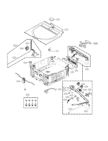 Outer Case Parts parts for Lg Washer WD100CK from AppliancePartsPros.com