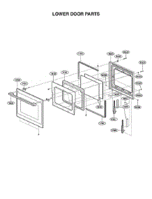 Lower Door Parts parts for Lg Electric Wall Oven WDES9428F/00 from AppliancePartsPros.com