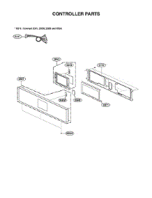 Controller Parts parts for Lg Electric Wall Oven WDES9428F/00 from AppliancePartsPros.com