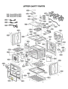 Upper Cavity Parts parts for Lg Electric Wall Oven WDES9428F/00 from AppliancePartsPros.com