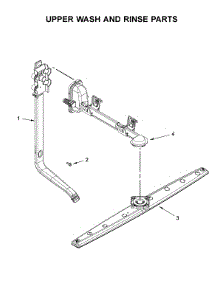 Upper Wash And Rinse Parts parts for Whirlpool Dishwasher WDF130PAHS1 from AppliancePartsPros.com