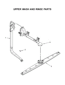 Upper Wash And Rinse Parts parts for Whirlpool Dishwasher WDF130PAHW2 from AppliancePartsPros.com