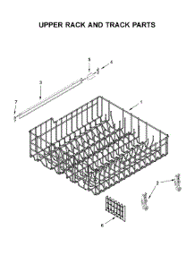 Upper Rack And Track Parts parts for Whirlpool Dishwasher WDF330PAHS4 from AppliancePartsPros.com