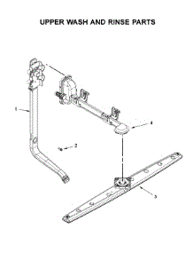 Upper Wash And Rinse Parts parts for Whirlpool Dishwasher WDF330PAHS5 from AppliancePartsPros.com