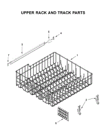 Upper Rack And Track Parts parts for Whirlpool Dishwasher WDF330PAHS5 from AppliancePartsPros.com