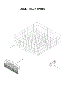 Lower Rack Parts parts for Whirlpool Dishwasher WDF330PAHS5 from AppliancePartsPros.com
