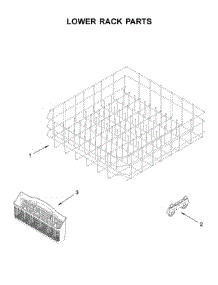 Lower Rack Parts parts for Whirlpool Dishwasher WDF330PAHT3 from AppliancePartsPros.com