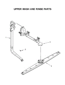 Upper Wash And Rinse Parts parts for Whirlpool Dishwasher WDF330PAHW4 from AppliancePartsPros.com