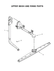 Upper Wash And Rinse Parts parts for Whirlpool Dishwasher WDF331PAHB1 from AppliancePartsPros.com