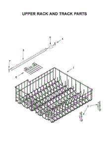 Upper Rack And Track Parts parts for Whirlpool Dishwasher WDF520PADM9 from AppliancePartsPros.com
