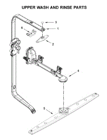 Upper Wash And Rinse Parts parts for Whirlpool Dishwasher WDF590SAJB0 from AppliancePartsPros.com