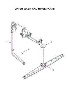 Upper Wash And Rinse Parts parts for Whirlpool Dishwasher WDP370PAHB1 from AppliancePartsPros.com