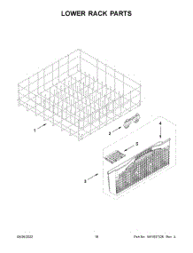 Lower Rack Parts parts for Whirlpool Dishwasher WDP540HAMB0 from AppliancePartsPros.com
