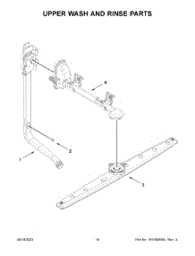 Upper Wash And Rinse Parts parts for Whirlpool Dishwasher WDT531HAPM0 from AppliancePartsPros.com