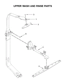 Upper Wash And Rinse Parts parts for Whirlpool Dishwasher WDT705PAKZ0 from AppliancePartsPros.com