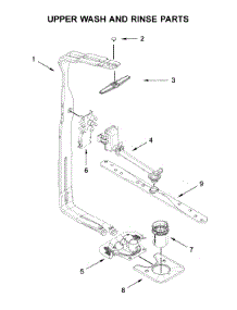 Upper Wash And Rinse Parts parts for Whirlpool Dishwasher WDT750SAKB0 from AppliancePartsPros.com