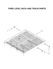 Third Level Rack And Track Parts parts for Whirlpool Dishwasher WDT750SAKB0 from AppliancePartsPros.com