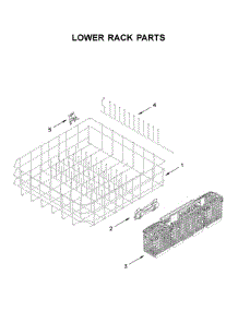 Lower Rack Parts parts for Whirlpool Dishwasher WDT750SAKZ0 from AppliancePartsPros.com