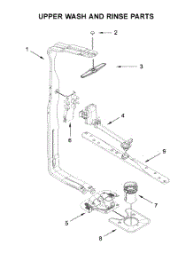 Upper Wash And Rinse Parts parts for Whirlpool Dishwasher WDTA50SAKW0 from AppliancePartsPros.com