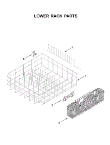 Lower Rack Parts parts for Whirlpool Dishwasher WDTA50SAKW0 from AppliancePartsPros.com