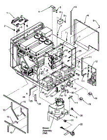 Chassis Assembly Parts parts for Amana Microwave WDYRC-P1198621M from AppliancePartsPros.com