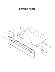 Drawer Parts parts for Whirlpool Electric Range WEC310S0FB4 from AppliancePartsPros.com