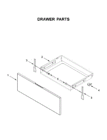 Drawer Parts parts for Whirlpool Electric Range WEC310S0FS4 from AppliancePartsPros.com