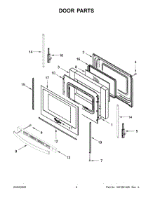 Door Parts parts for Whirlpool Electric Range WEC310S0LS2 from AppliancePartsPros.com