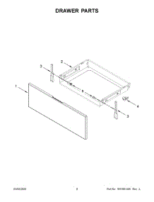 Drawer Parts parts for Whirlpool Electric Range WEC310S0LS2 from AppliancePartsPros.com