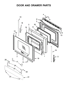 Door And Drawer Parts parts for Whirlpool Electric Range WEC310SAGB2 from AppliancePartsPros.com