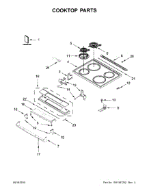 Cooktop Parts parts for Whirlpool Electric Range WEC310SAGB3 from AppliancePartsPros.com